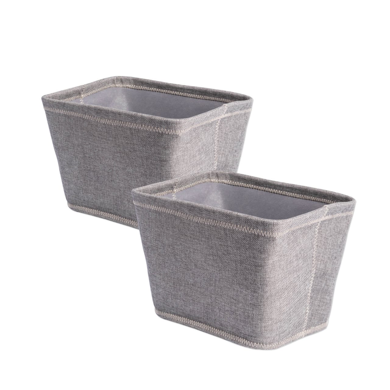DII® Gray Poly Bin Zig-Zag Stitch Variegated Trapezoid Set